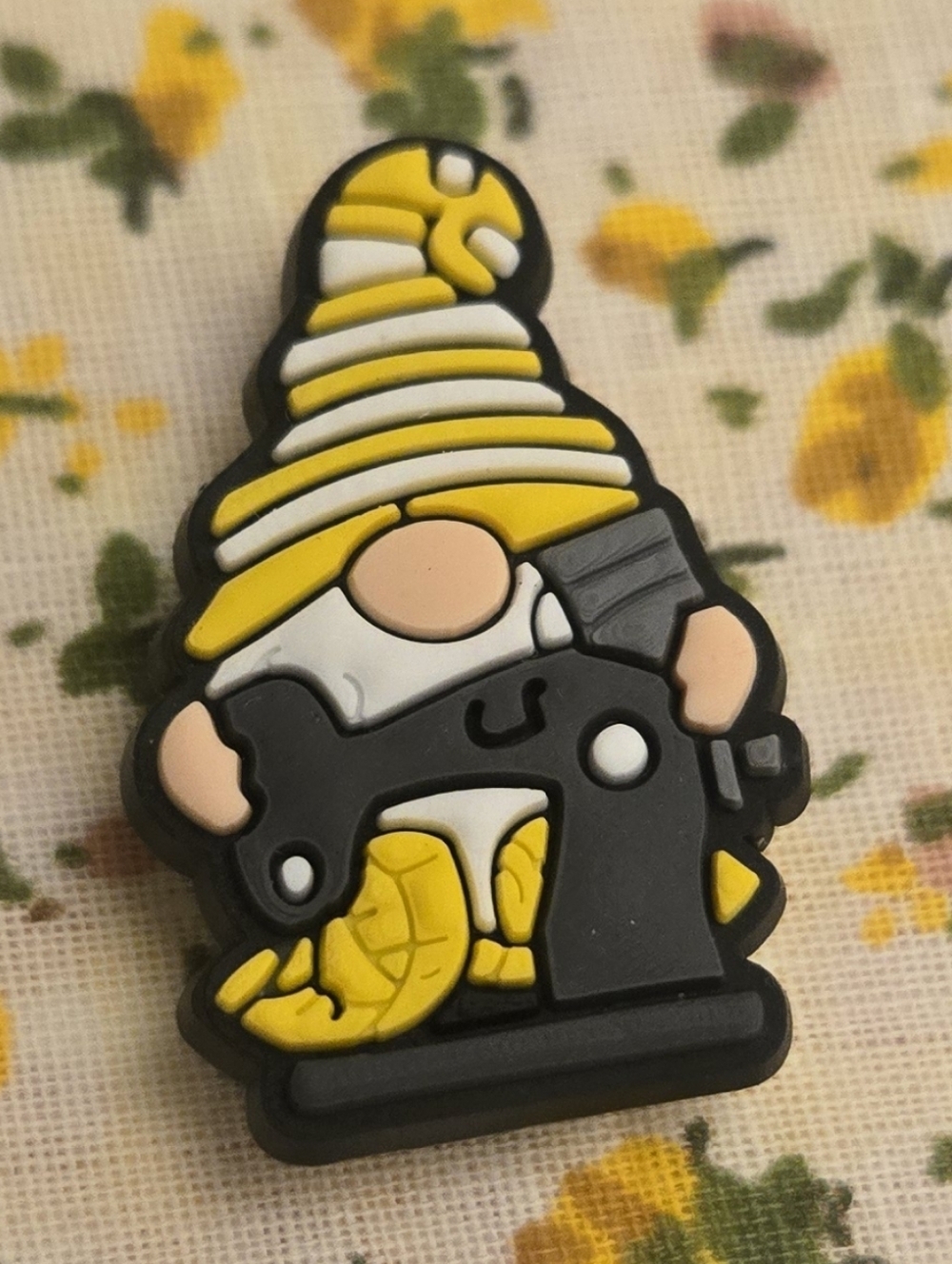 3/$10 Sewing Gnome Croc Charm